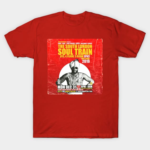 POSTER TOUR - SOUL TRAIN THE SOUTH LONDON 41 T-Shirt by Promags99